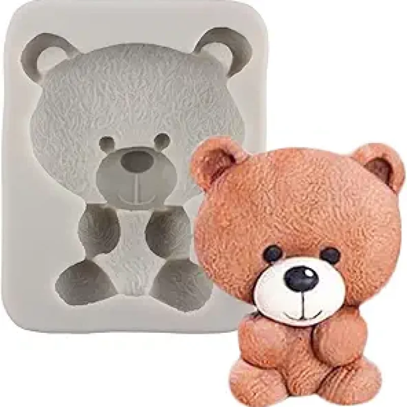 Teddy Bear Fondant Silicone Molds Bear Silicone Molds For Cake