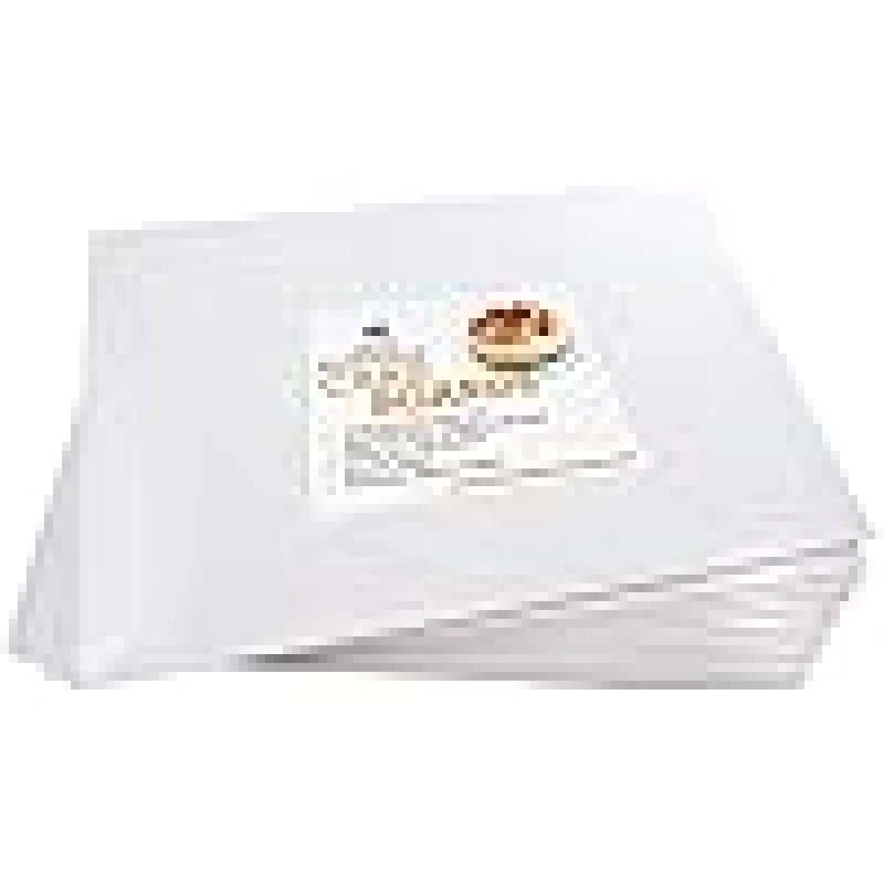 10 inch White Square Coated Cakeboard,Waxed Greaseproof, Disposable Cake board pack of 10