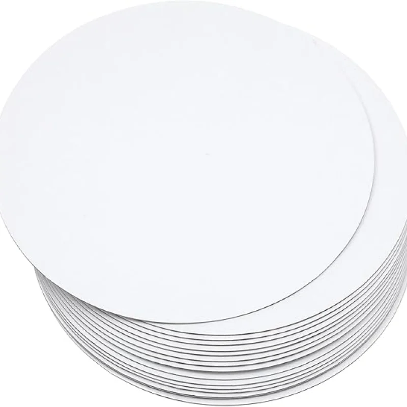 10-Packs Cake Boards Round 12 Inch White Cake Circles Rounds Base Food-Grade Cardboard Cake