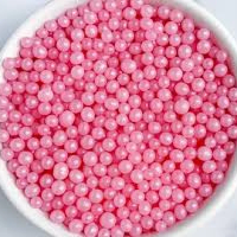 25 g edible pearls 5mm (pink)