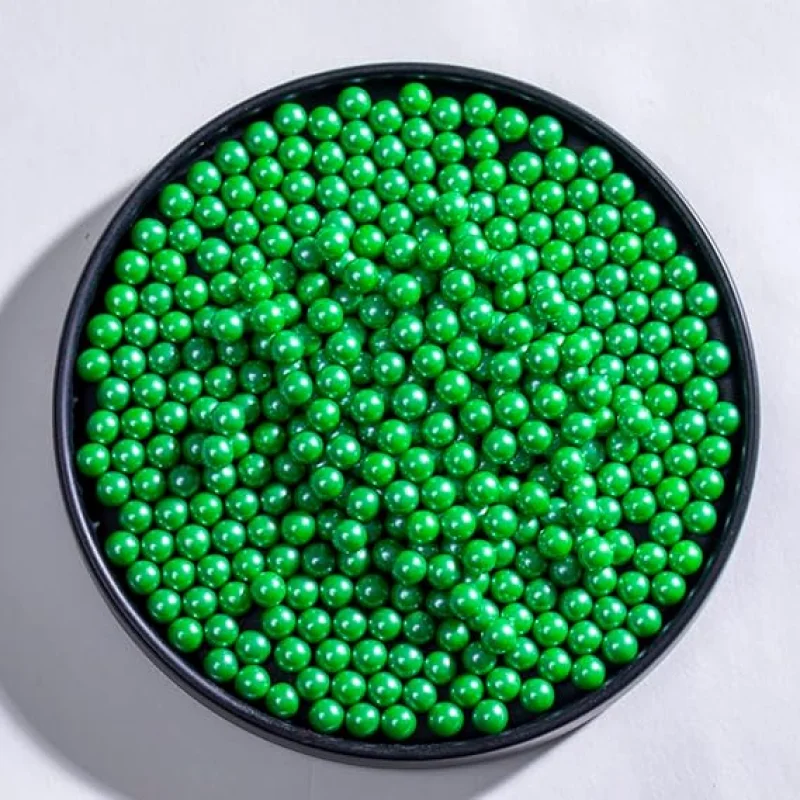 25g edible pearls 5mm(green)