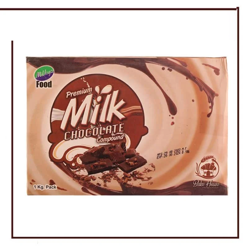 Milky Food Premium Quality Milk Chocolate Compound 1kg - Ideal for Baking & Cooking